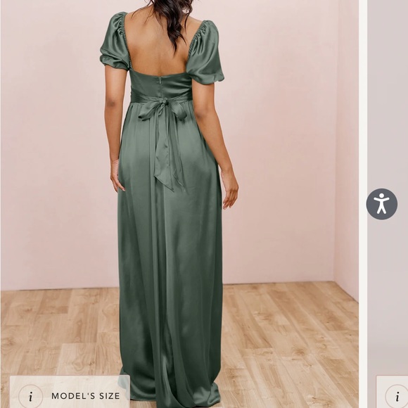 Revelry Isabella satin dress - Picture 2 of 5